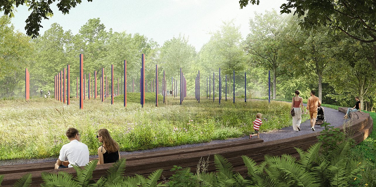 So kann das Gelände zur BUGA Wuppertal 2031 aussehen.