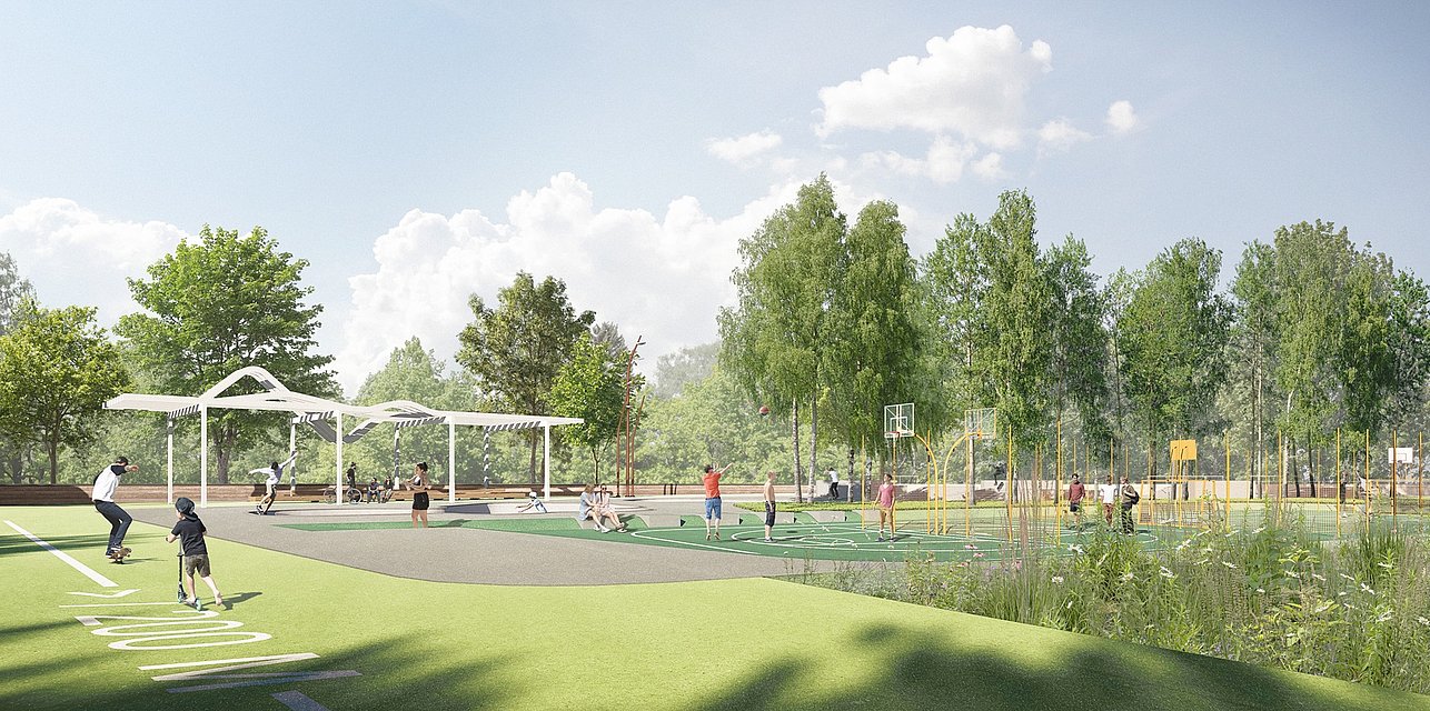 So kann das Gelände zur BUGA Wuppertal 2031 aussehen.